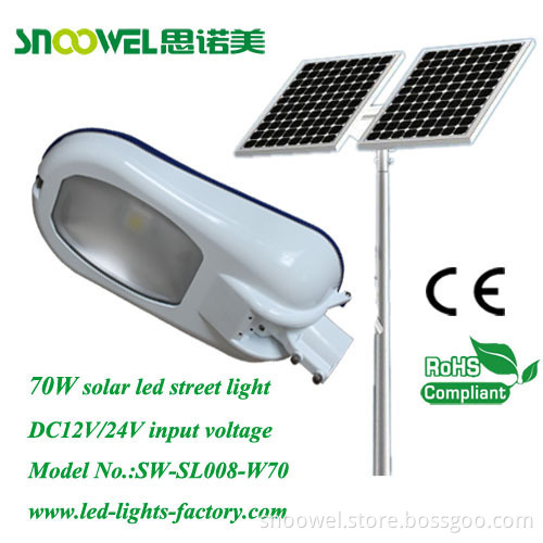 70w Solar Led Street Bulb With Cob Bridgelux